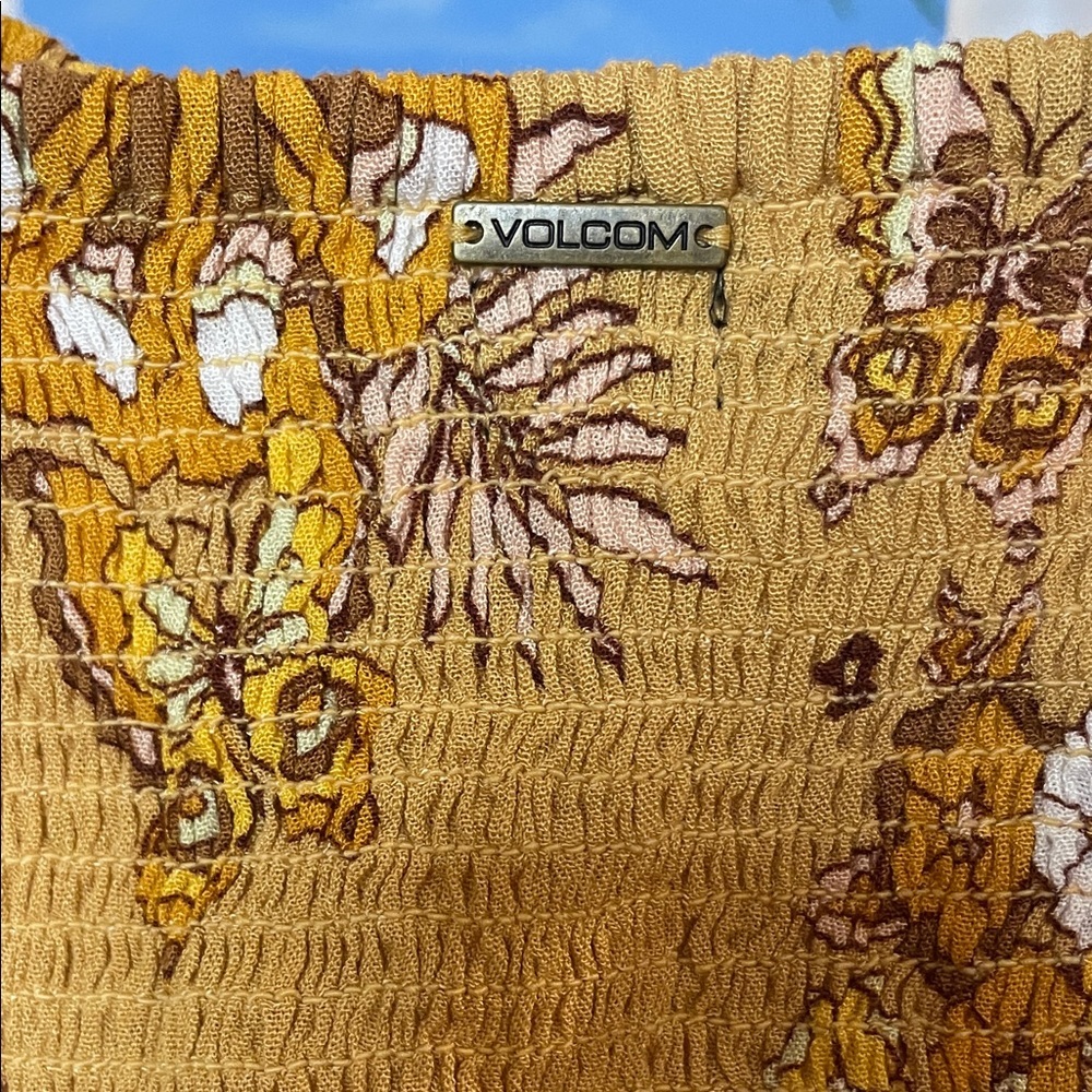 Volcom Floral Ruffle Crop Top - Picture 6 of 7